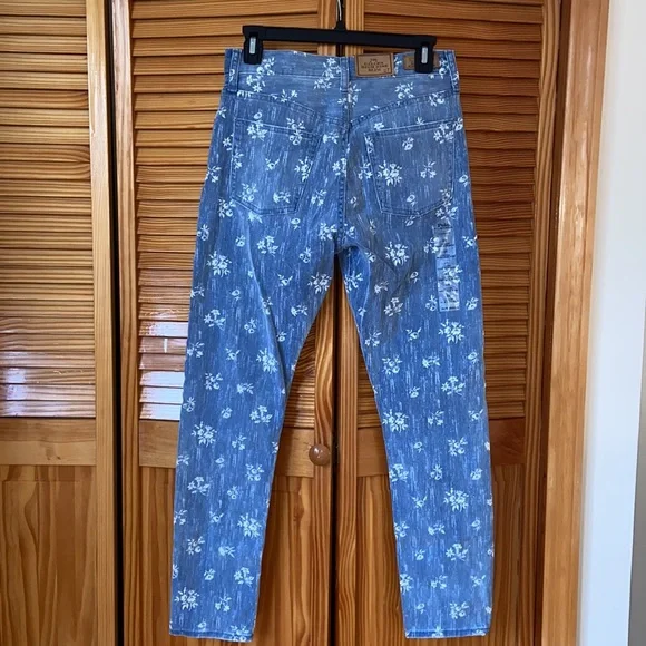 polo ralph lauren called high rise slim jeans white flower pattern - Picture 7 of 10